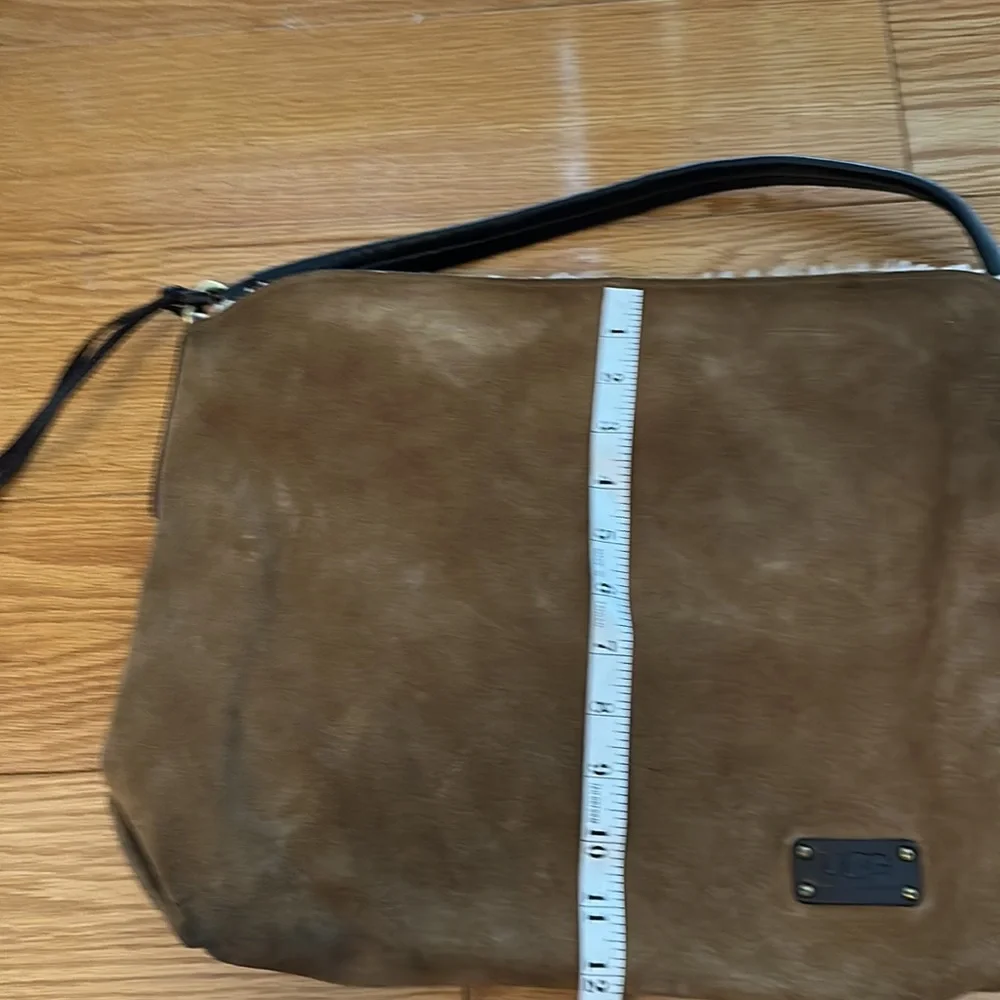 Ugg sheepskin sack purse in tan